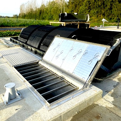Aluminium access hatches and covers for water treatment