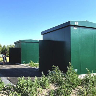 Aluminium shelters for water catchment