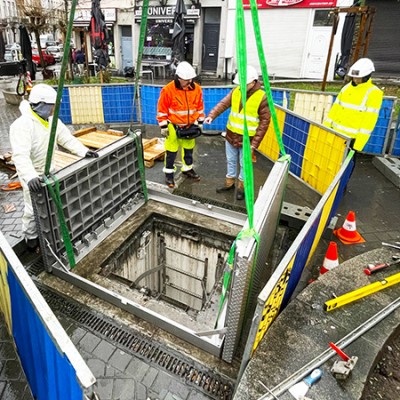 High-Strength D400 Hatch Installed in Brussels’ Urban Landscape